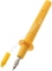 404-IEC-GE  Sonda probiercza bezpieczna z gniazdem 4mm, L=115mm, żółta, ELECTRO-PJP, 404IECGE